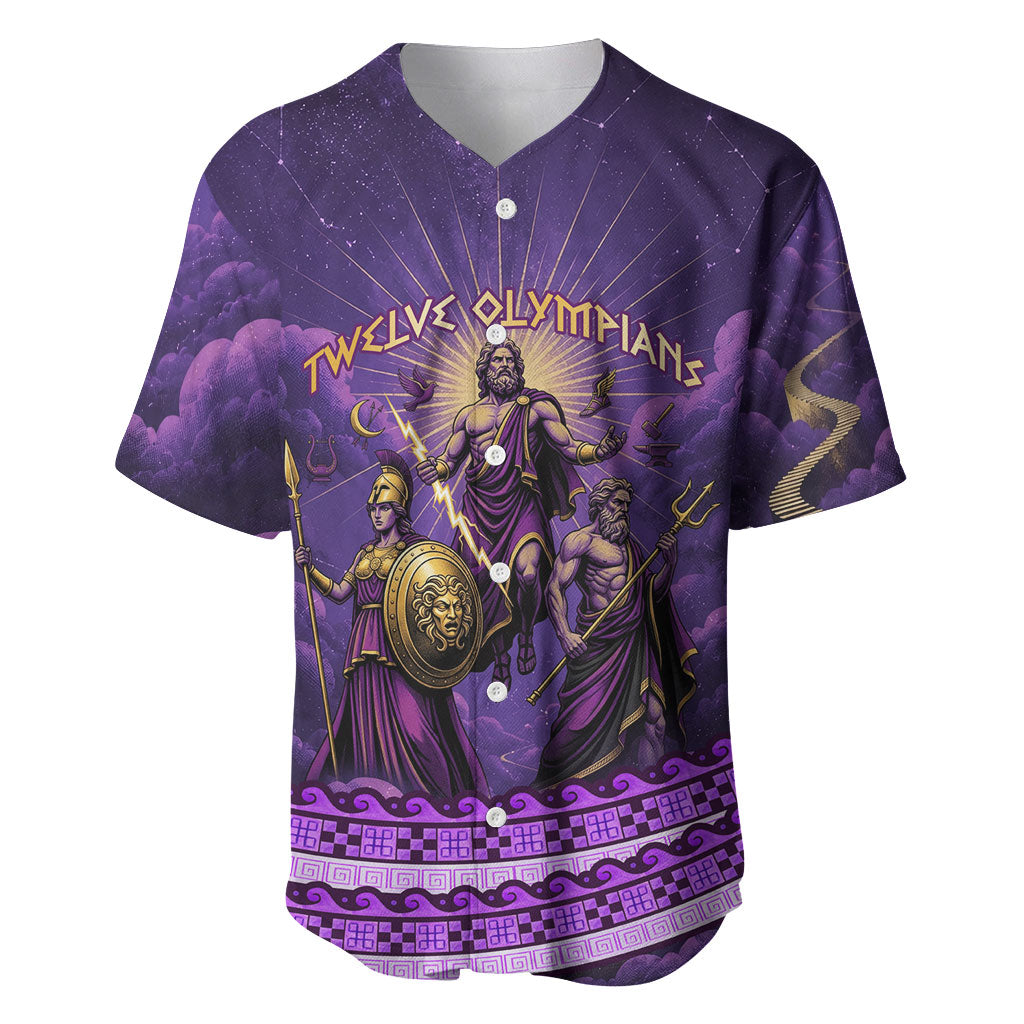 Twelve Olympians Baseball Jersey Gods Of Mount Olympus Greek Mythology