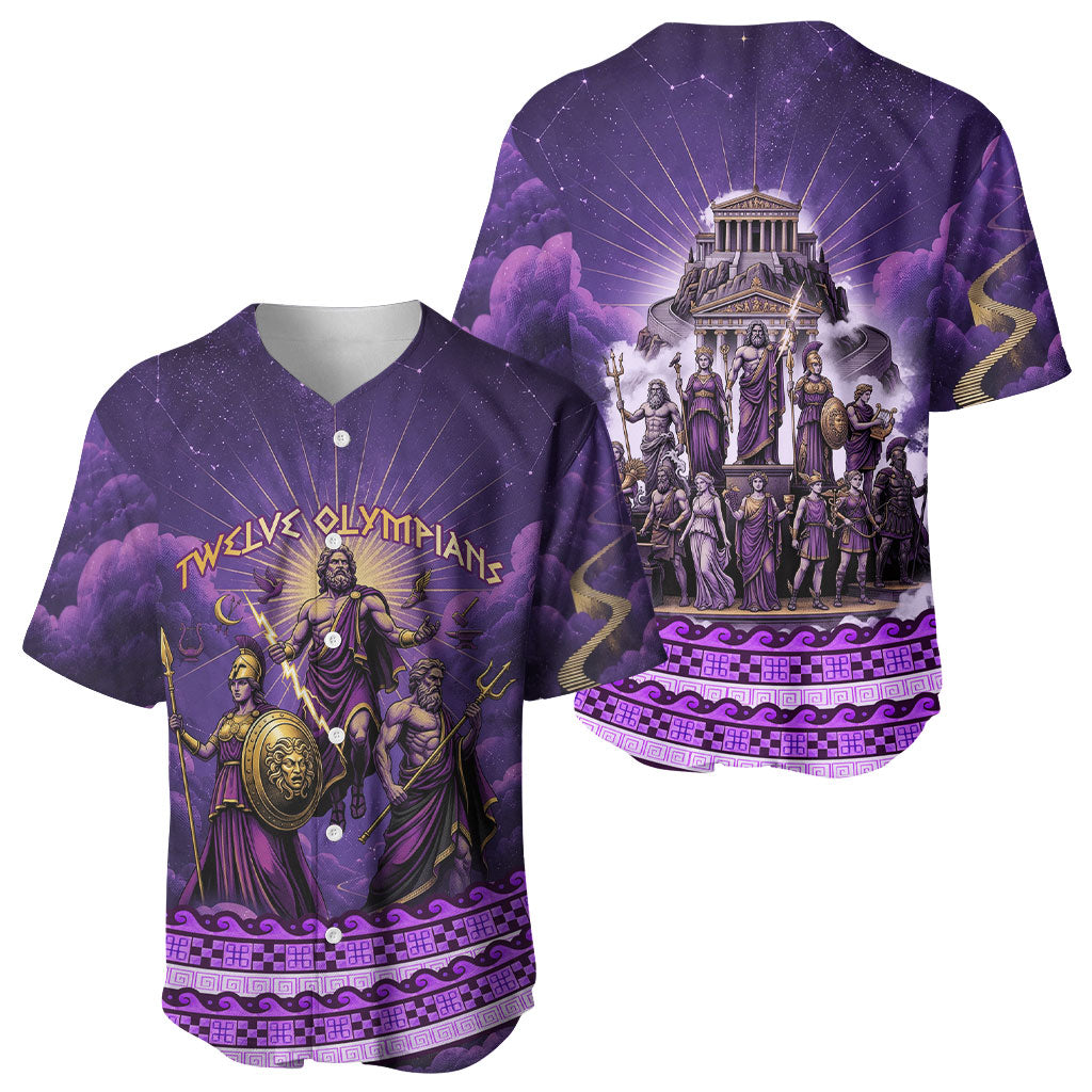 Twelve Olympians Baseball Jersey Gods Of Mount Olympus Greek Mythology