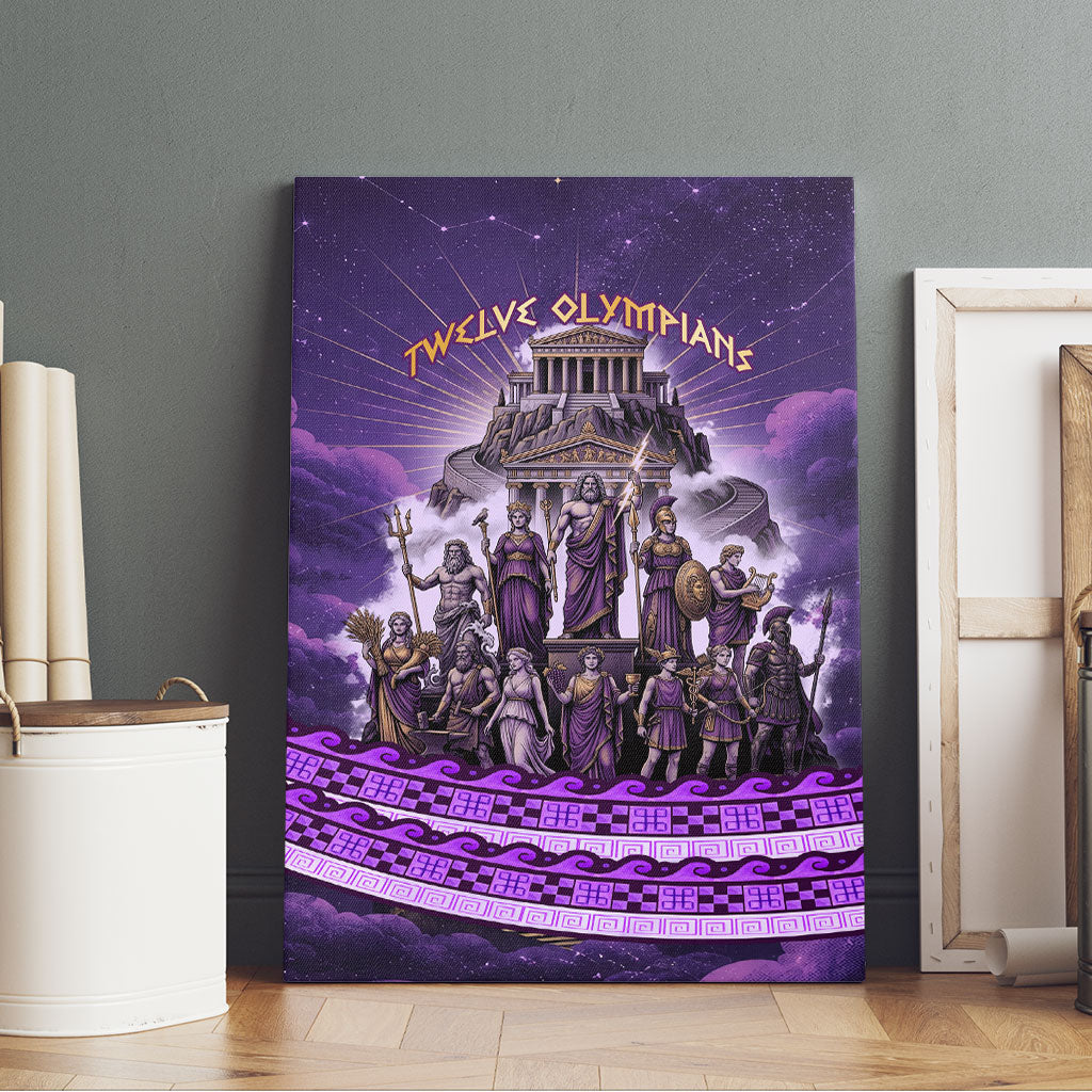 Twelve Olympians Canvas Wall Art Gods Of Mount Olympus Greek Mythology