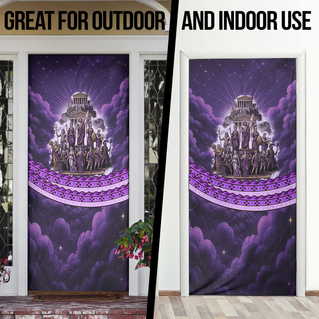 Twelve Olympians Door Cover Gods Of Mount Olympus Greek Mythology
