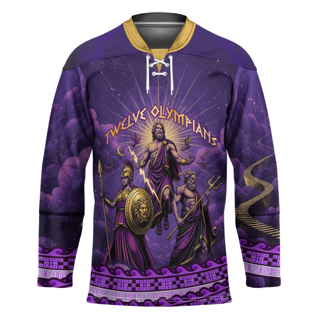 Twelve Olympians Hockey Jersey Gods Of Mount Olympus Greek Mythology
