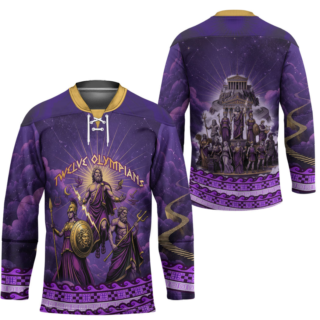 Twelve Olympians Hockey Jersey Gods Of Mount Olympus Greek Mythology