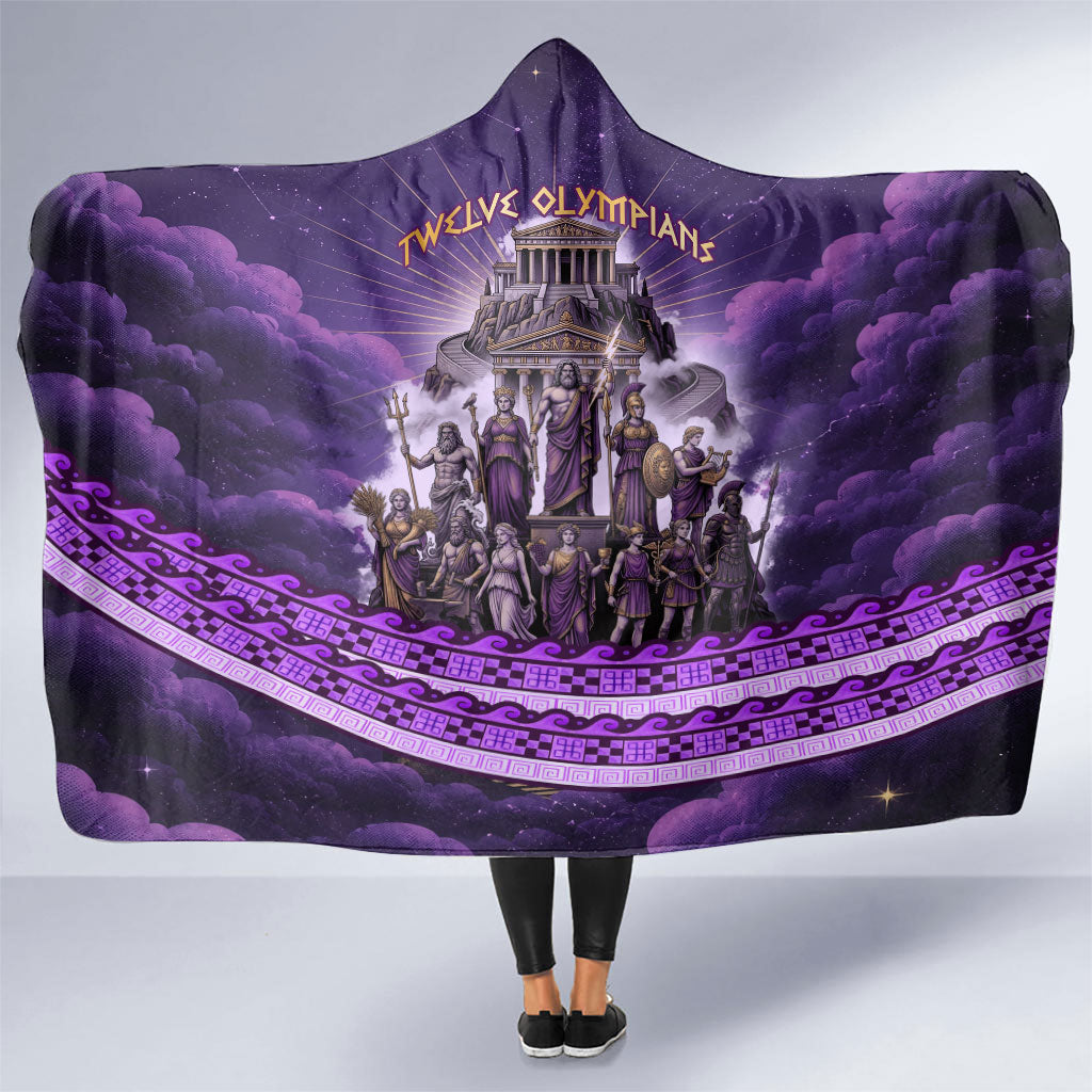 Twelve Olympians Hooded Blanket Gods Of Mount Olympus Greek Mythology