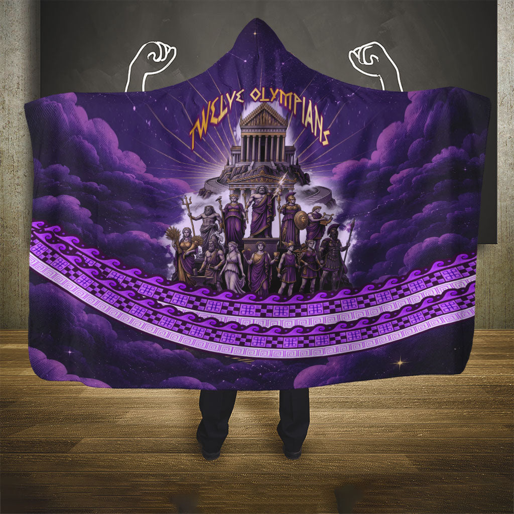 Twelve Olympians Hooded Blanket Gods Of Mount Olympus Greek Mythology