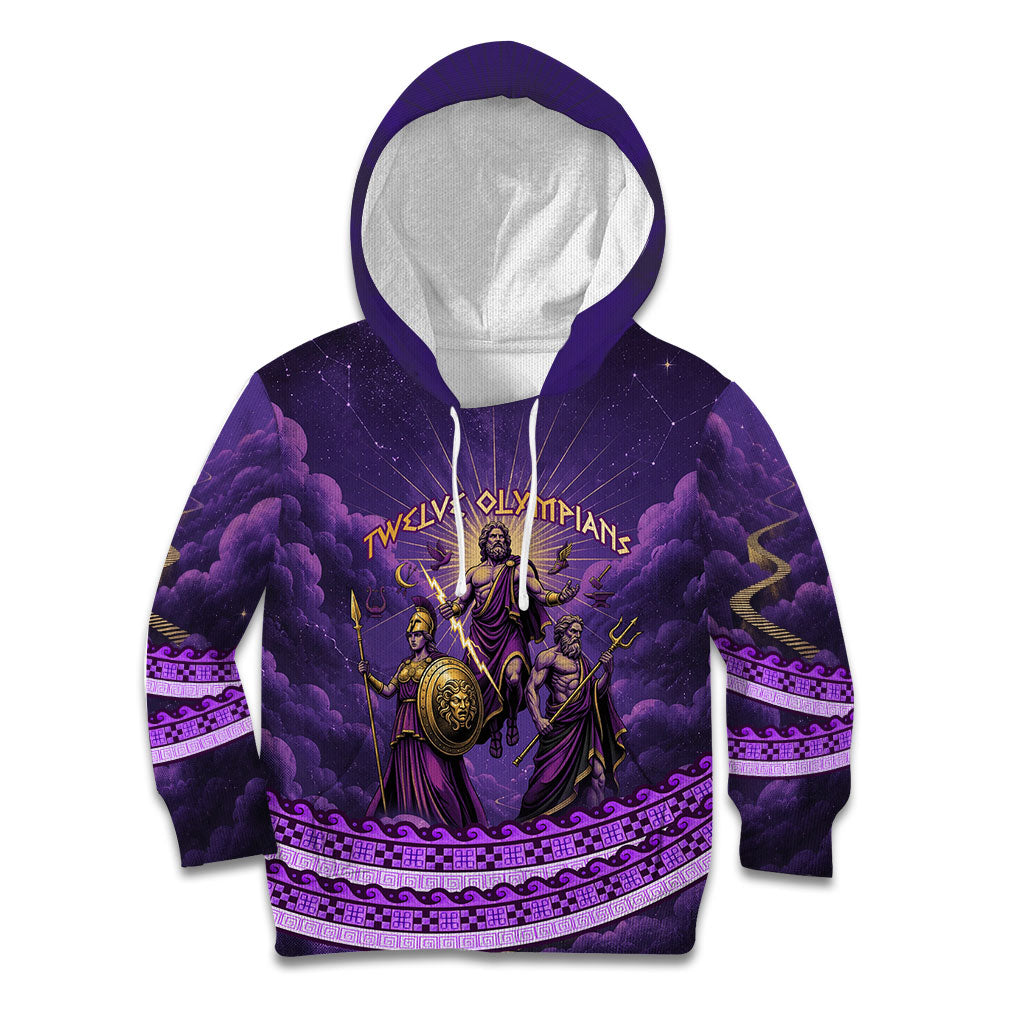 Twelve Olympians Kid Hoodie Gods Of Mount Olympus Greek Mythology