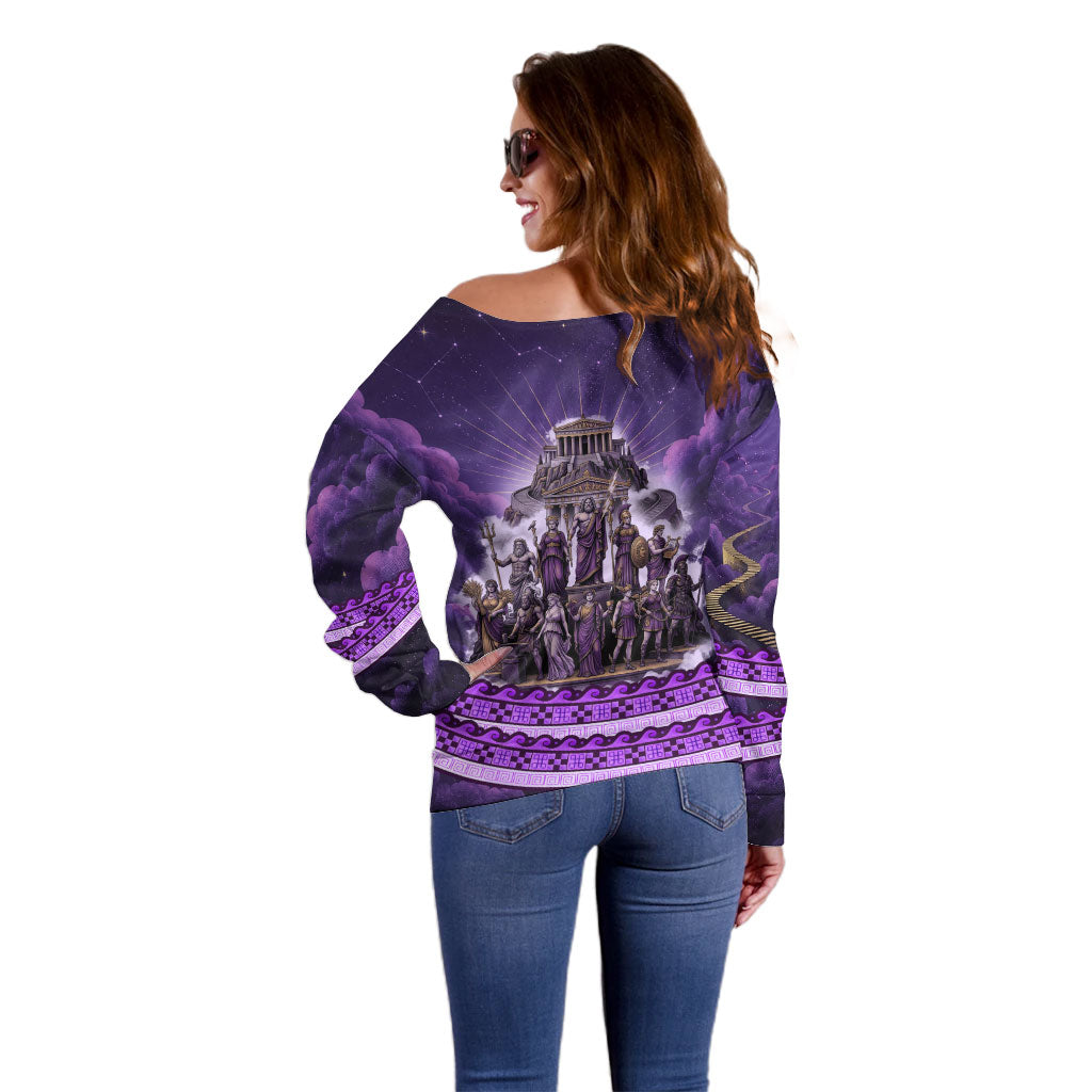 Twelve Olympians Off Shoulder Sweater Gods Of Mount Olympus Greek Mythology