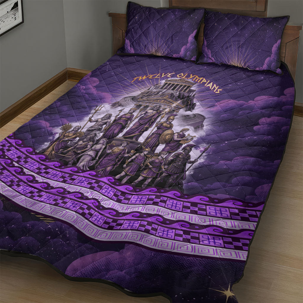 Twelve Olympians Quilt Bed Set Gods Of Mount Olympus Greek Mythology