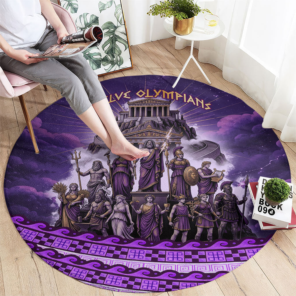 Twelve Olympians Round Carpet Gods Of Mount Olympus Greek Mythology