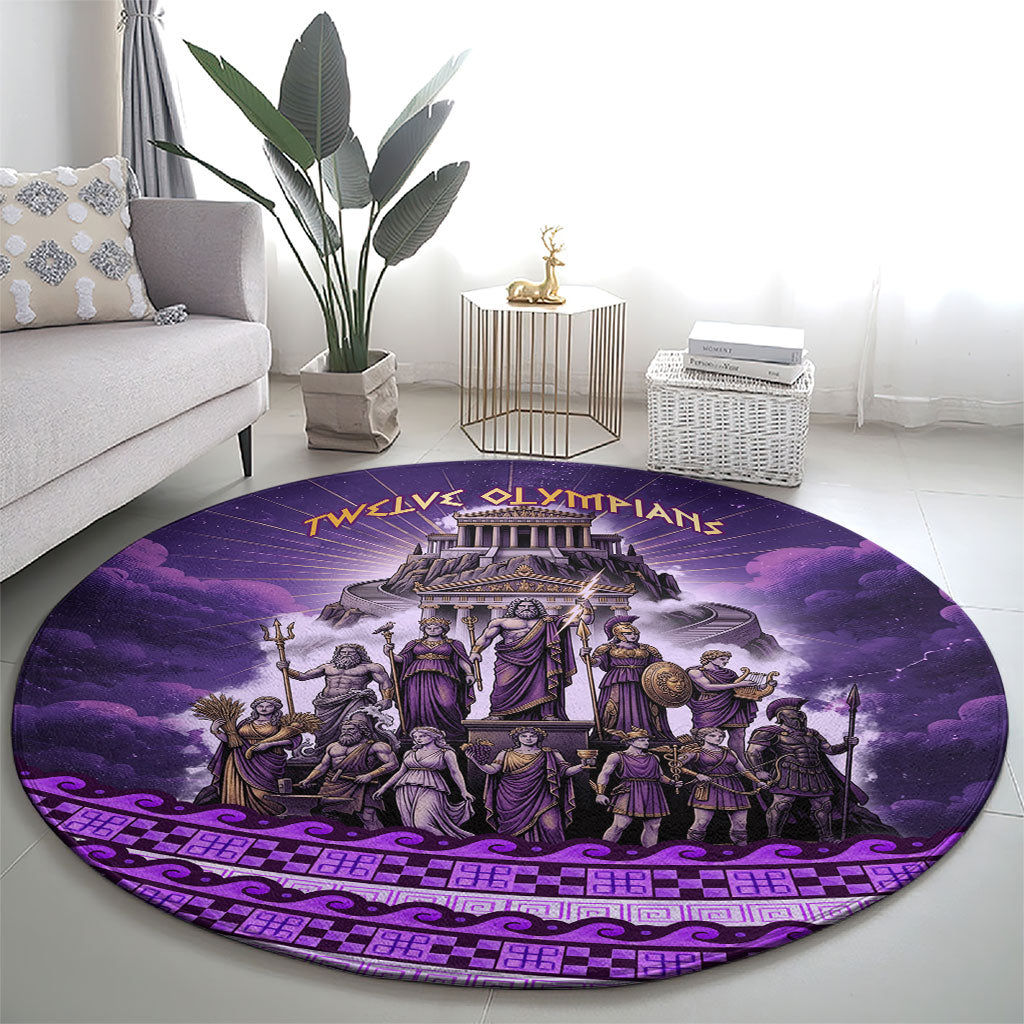 Twelve Olympians Round Carpet Gods Of Mount Olympus Greek Mythology