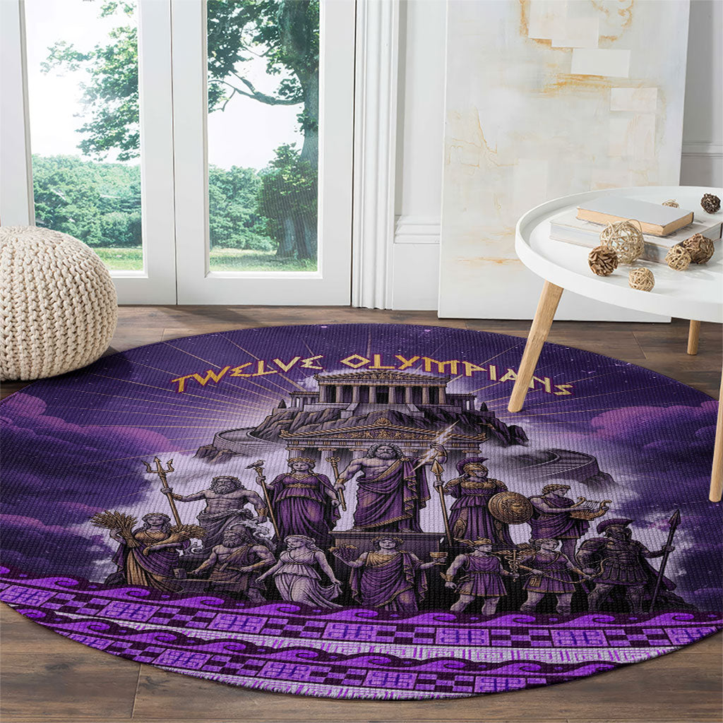 Twelve Olympians Round Carpet Gods Of Mount Olympus Greek Mythology