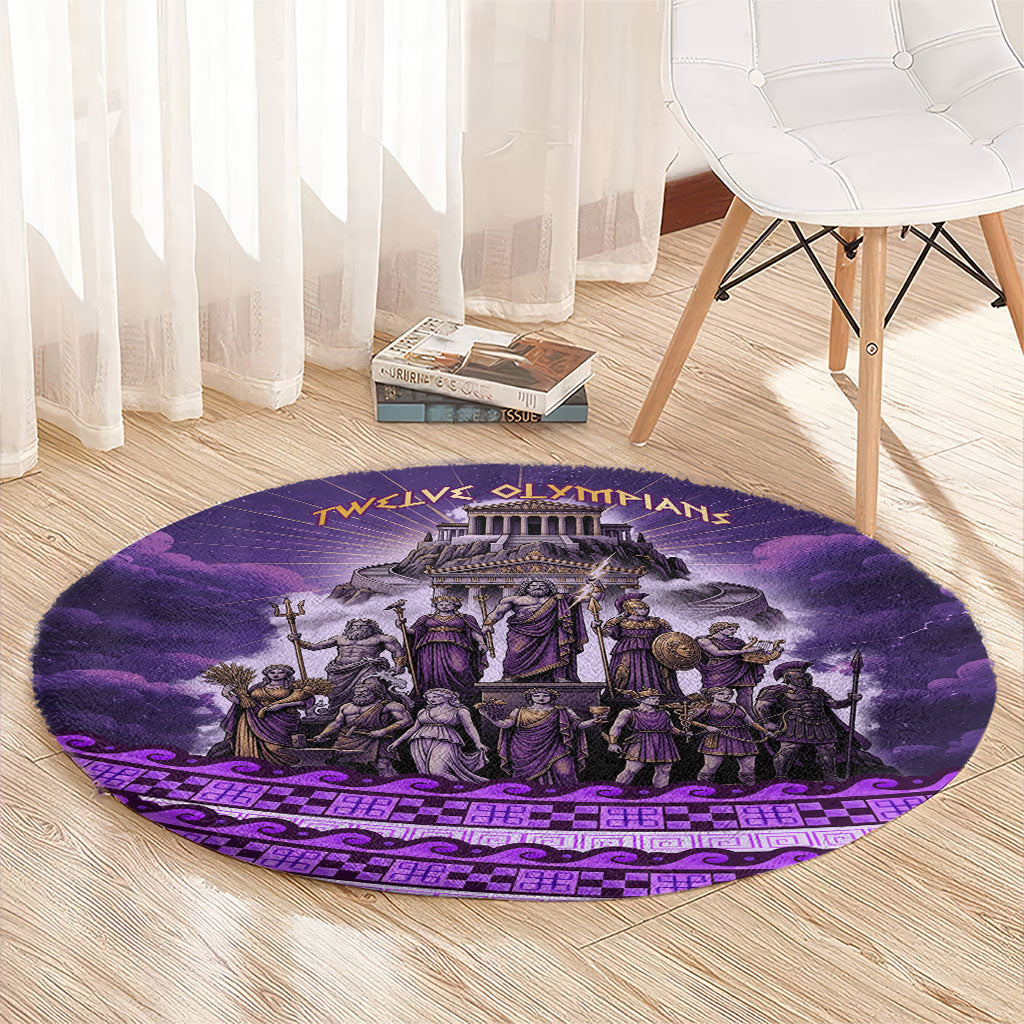 Twelve Olympians Round Carpet Gods Of Mount Olympus Greek Mythology