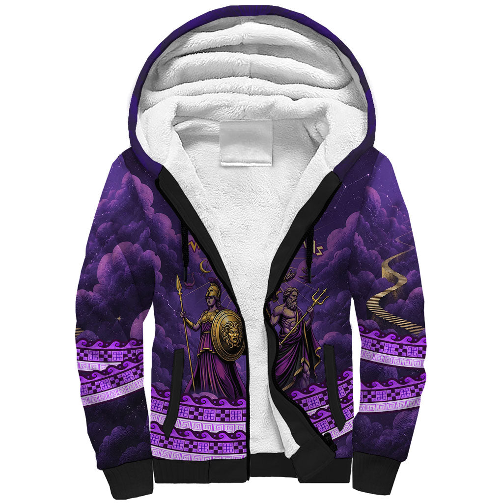 Twelve Olympians Sherpa Hoodie Gods Of Mount Olympus Greek Mythology