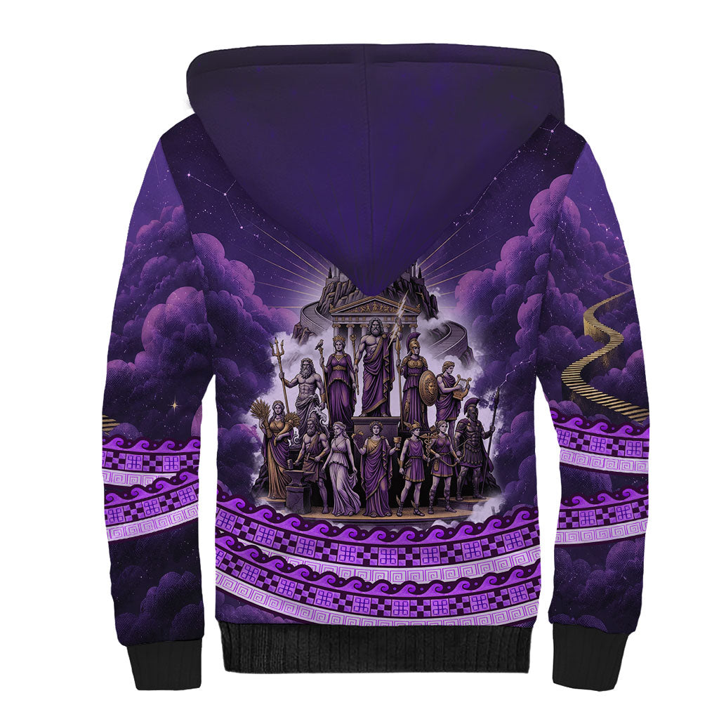 Twelve Olympians Sherpa Hoodie Gods Of Mount Olympus Greek Mythology