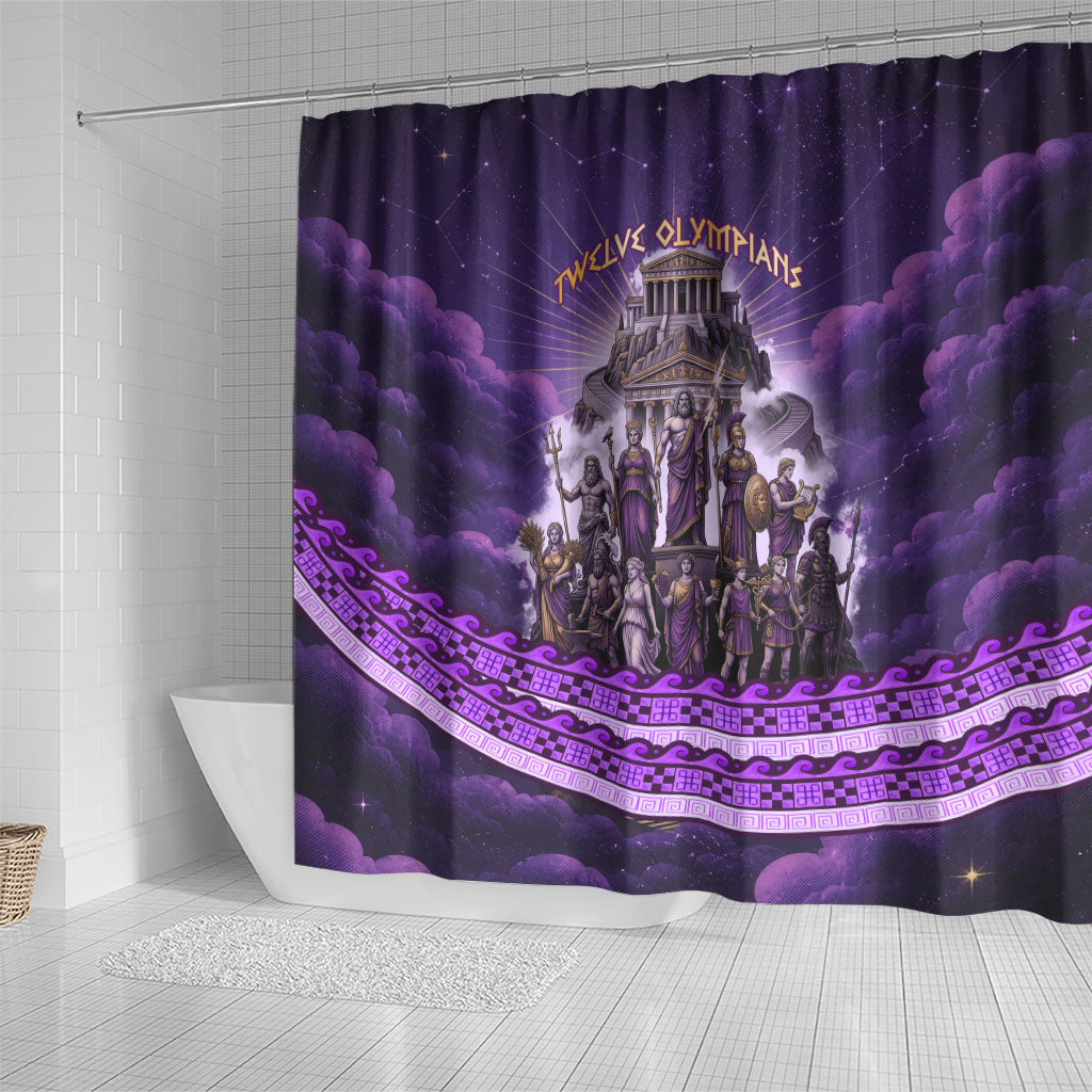 Twelve Olympians Shower Curtain Gods Of Mount Olympus Greek Mythology