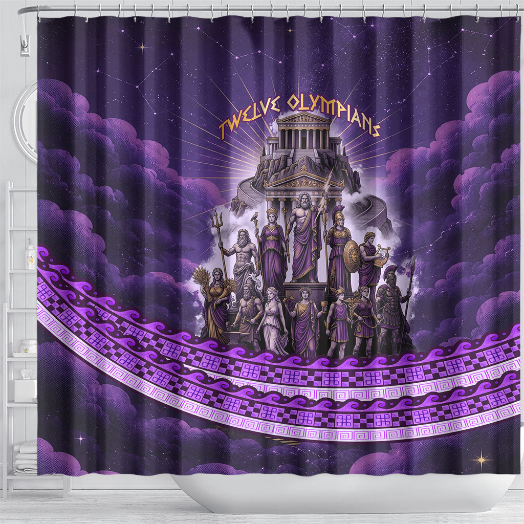 Twelve Olympians Shower Curtain Gods Of Mount Olympus Greek Mythology