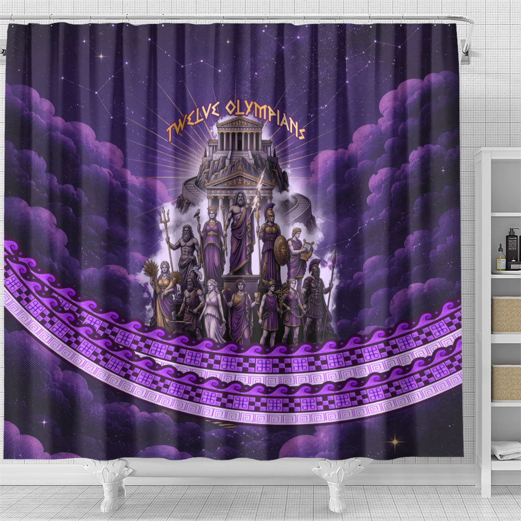 Twelve Olympians Shower Curtain Gods Of Mount Olympus Greek Mythology