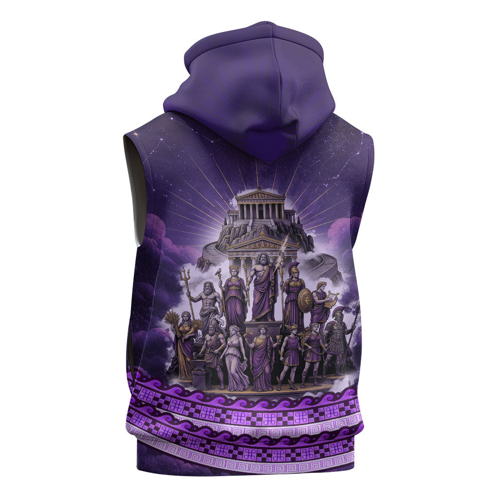 Twelve Olympians Sleeveless Hoodie Gods Of Mount Olympus Greek Mythology