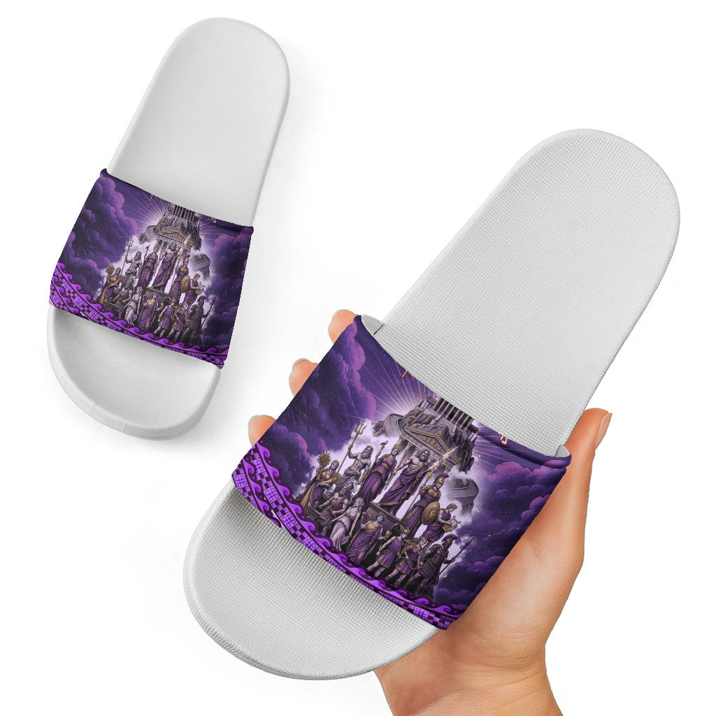 Twelve Olympians Slide Sandals Gods Of Mount Olympus Greek Mythology
