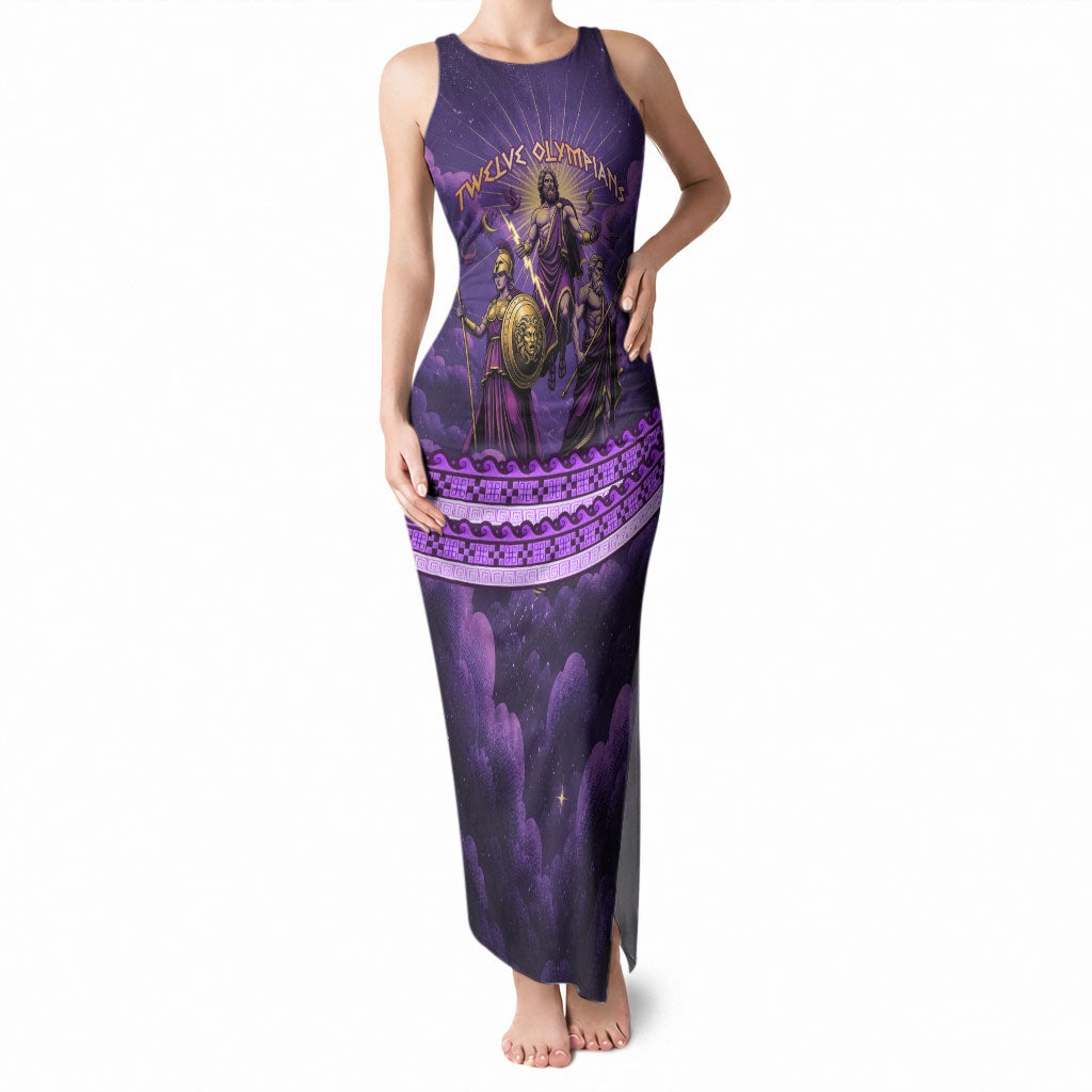Twelve Olympians Tank Maxi Dress Gods Of Mount Olympus Greek Mythology
