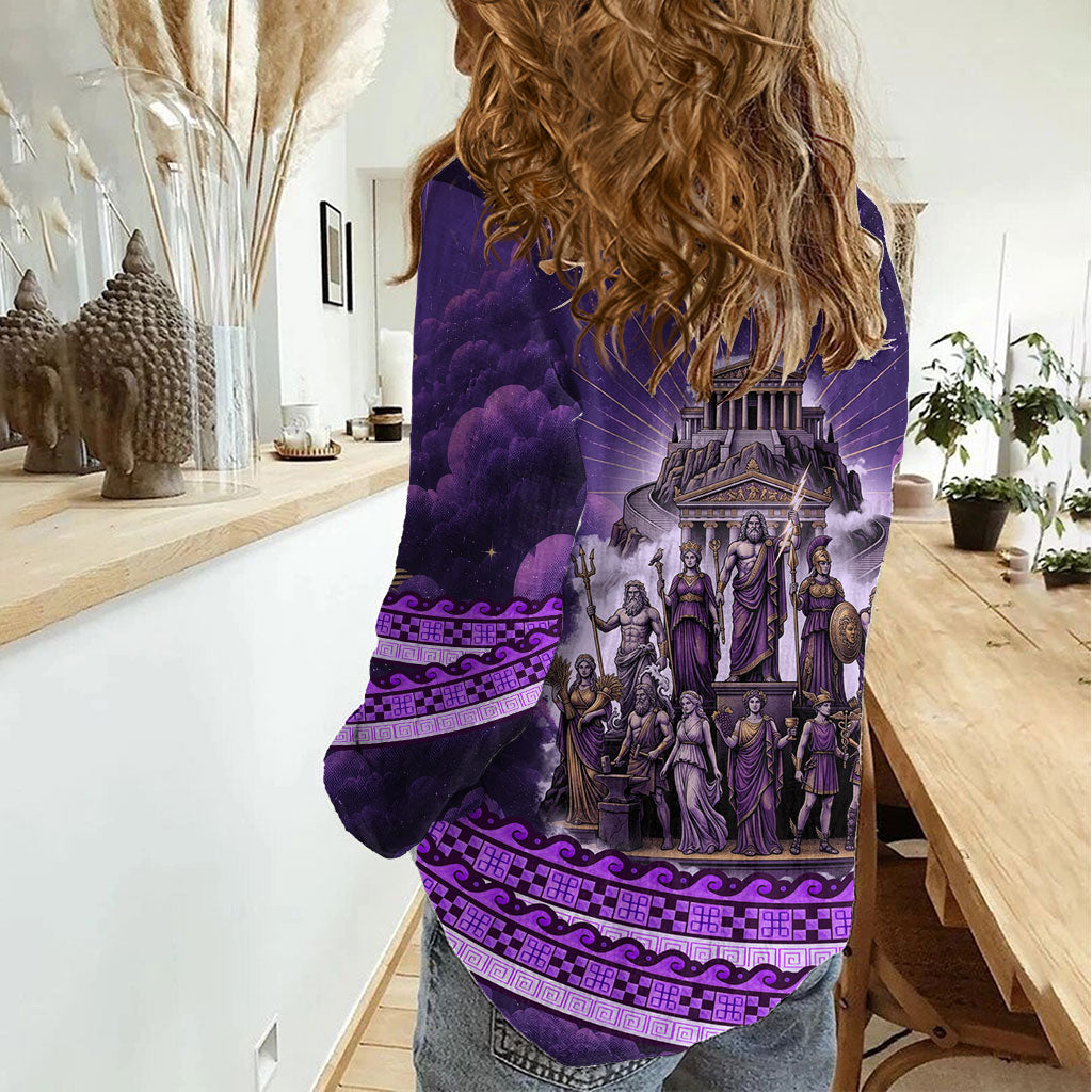 Twelve Olympians Women Casual Shirt Gods Of Mount Olympus Greek Mythology