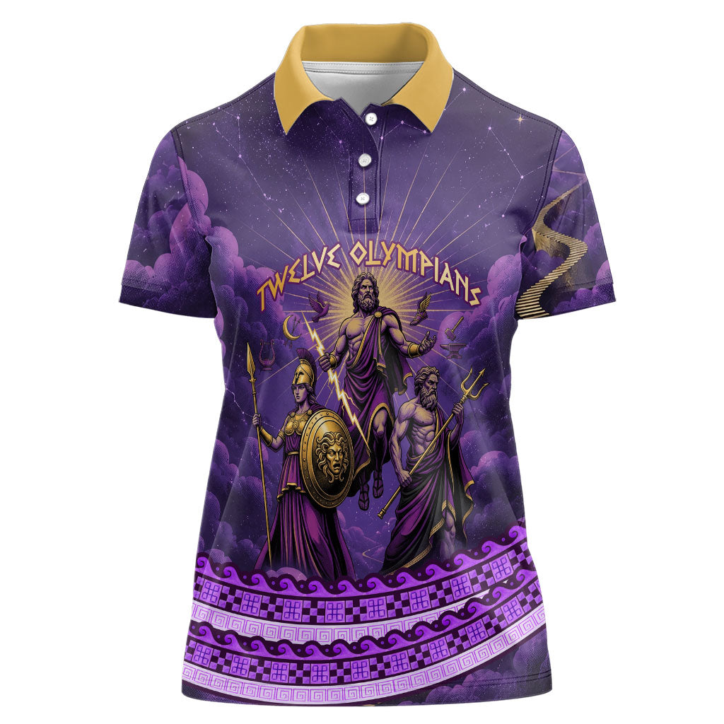 Twelve Olympians Women Polo Shirt Gods Of Mount Olympus Greek Mythology