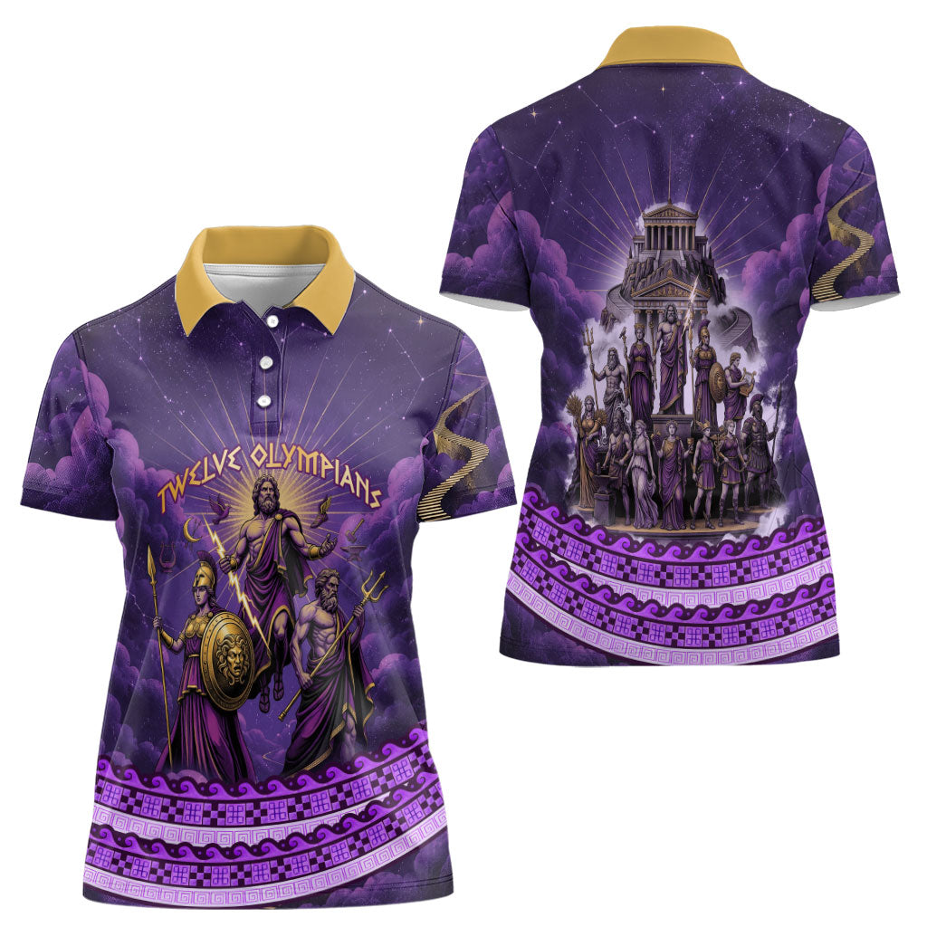 Twelve Olympians Women Polo Shirt Gods Of Mount Olympus Greek Mythology
