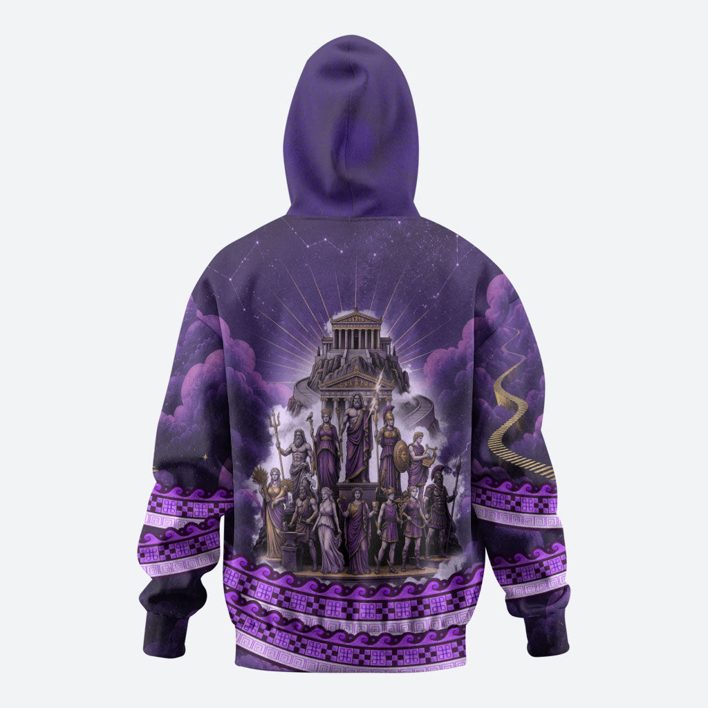 Twelve Olympians Zip Hoodie Gods Of Mount Olympus Greek Mythology