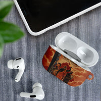 Twelve Olympians AirPods Case Greek Gods Graphic With Greek Amphora Vase And Parthenon Art