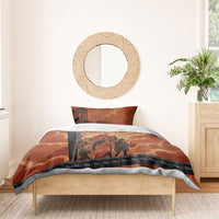 Twelve Olympians Bedding Set Greek Gods Graphic With Greek Amphora Vase And Parthenon Art