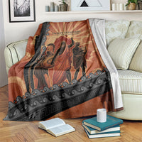 Twelve Olympians Blanket Greek Gods Graphic With Greek Amphora Vase And Parthenon Art