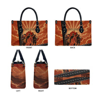 Twelve Olympians Leather Bag Greek Gods Graphic With Greek Amphora Vase And Parthenon Art