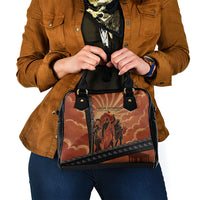 Twelve Olympians Shoulder Handbag Greek Gods Graphic With Greek Amphora Vase And Parthenon Art