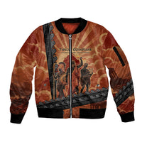 Twelve Olympians Sleeve Zip Bomber Jacket Greek Gods Graphic With Greek Amphora Vase And Parthenon Art