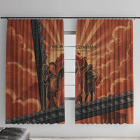 Twelve Olympians Window Curtain Greek Gods Graphic With Greek Amphora Vase And Parthenon Art