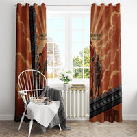 Twelve Olympians Window Curtain Greek Gods Graphic With Greek Amphora Vase And Parthenon Art