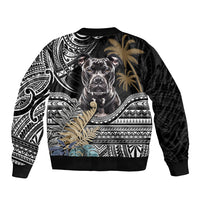 Polynesian Pitbull Bomber Jacket Polynesian Pattern And Pitbull - Wonder Print Shop