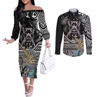 polynesian-pitbull-couples-matching-off-the-shoulder-long-sleeve-dress-and-long-sleeve-button-shirts-polynesian-pattern-and-pitbull