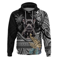 Polynesian Pitbull Hoodie Polynesian Pattern And Pitbull - Wonder Print Shop