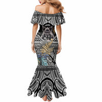 Polynesian Pitbull Mermaid Dress Polynesian Pattern And Pitbull - Wonder Print Shop