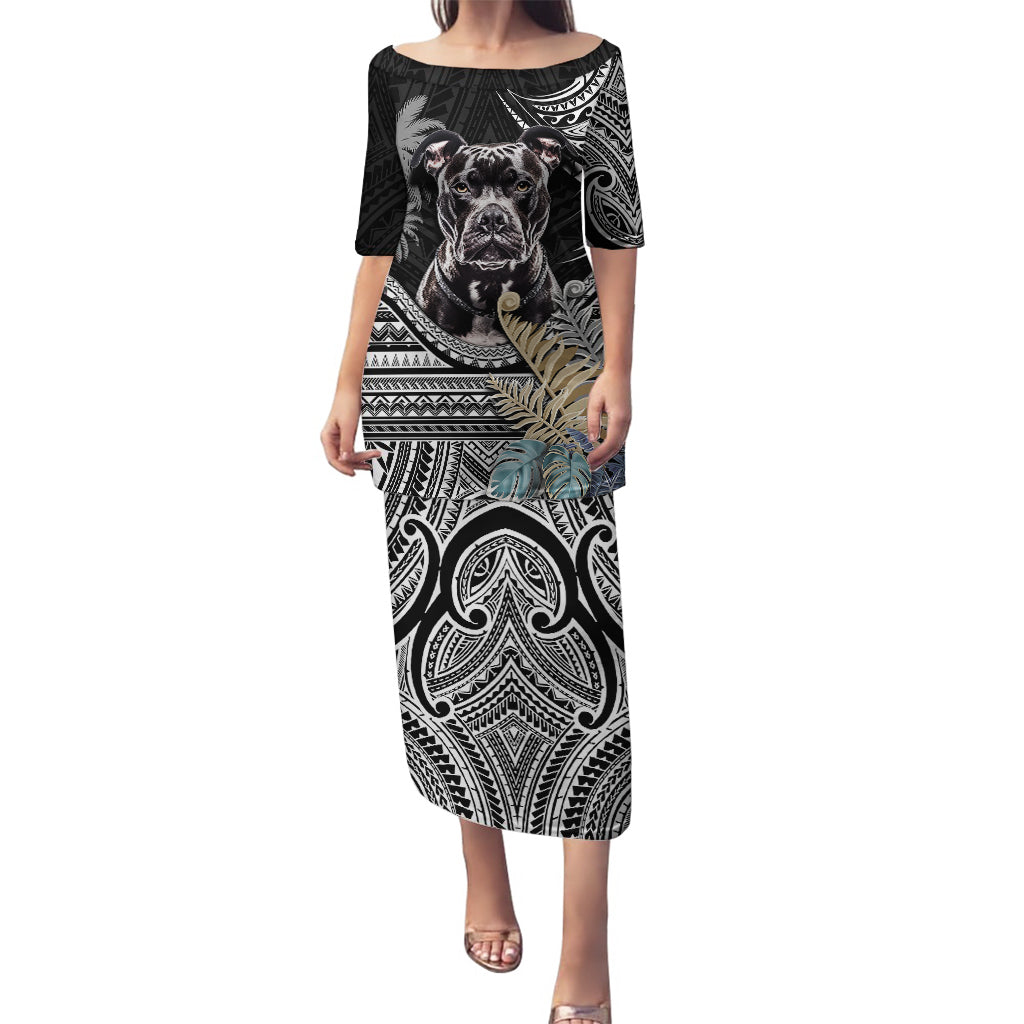 Polynesian Pitbull Puletasi Polynesian Pattern And Pitbull - Wonder Print Shop