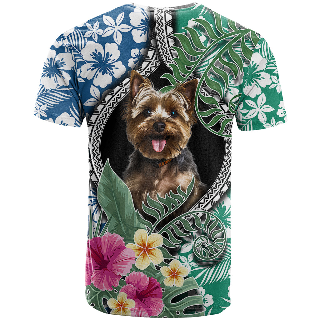 Polynesian Yorkshire Terrier T Shirt Polynesian Pattern And Yorkshire Terrier - Wonder Print Shop