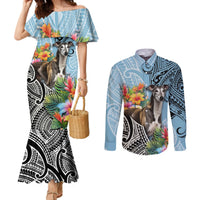 polynesian-greyhound-couples-matching-mermaid-dress-and-long-sleeve-button-shirts-polynesian-pattern-and-greyhound