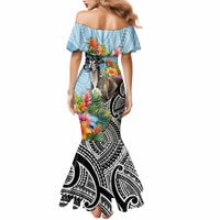 Polynesian Greyhound Mermaid Dress Polynesian Pattern And Greyhound - Wonder Print Shop
