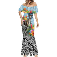 Polynesian Greyhound Mermaid Dress Polynesian Pattern And Greyhound - Wonder Print Shop