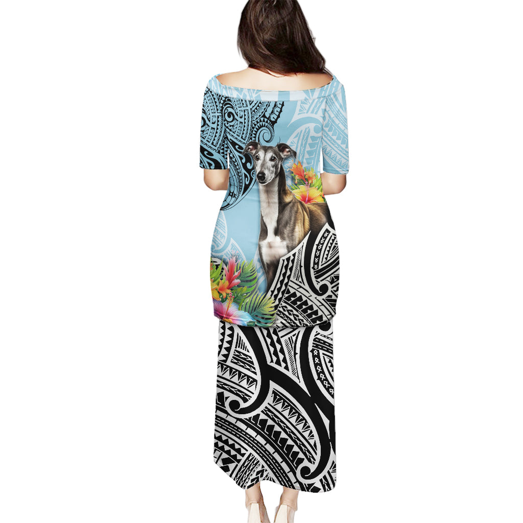 Polynesian Greyhound Puletasi Polynesian Pattern And Greyhound - Wonder Print Shop