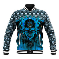 Fire Skull Baseball Jacket Of Course I'm Going To Hell I'm Just Here To Pick You Up - Wonder Print Shop