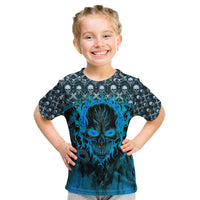 Fire Skull Kid T Shirt Of Course I'm Going To Hell I'm Just Here To Pick You Up - Wonder Print Shop