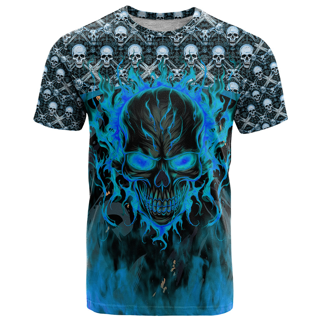 Fire Skull T Shirt Of Course I'm Going To Hell I'm Just Here To Pick You Up - Wonder Print Shop
