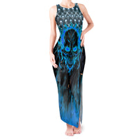 Fire Skull Tank Maxi Dress Of Course I'm Going To Hell I'm Just Here To Pick You Up - Wonder Print Shop