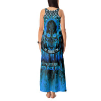 Fire Skull Tank Maxi Dress Of Course I'm Going To Hell I'm Just Here To Pick You Up - Wonder Print Shop